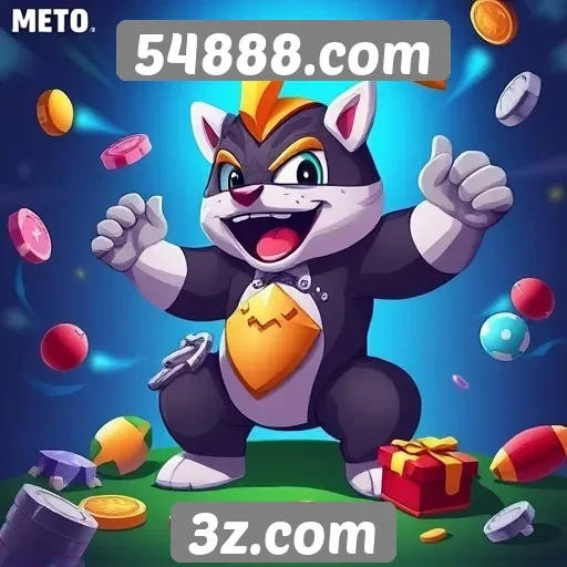 Diversidade de jogos disponíveis em 54888.com