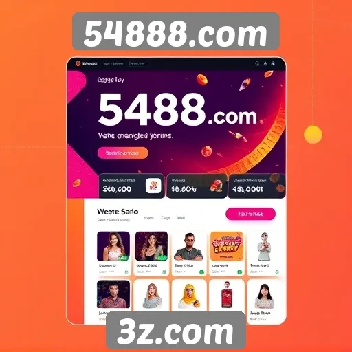 Análise da interface de usuário do 54888.com